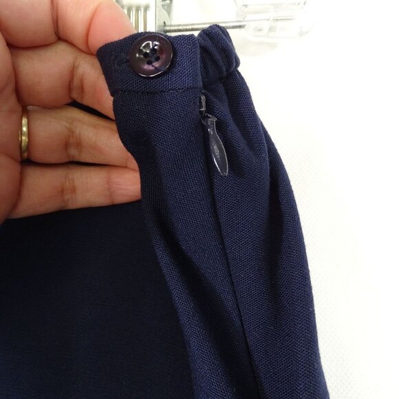 Vintage Sag Harbor Navy Blue 2 pc Blazer and Skirt Suit Set Women Size 16 Work - Picture 6 of 16